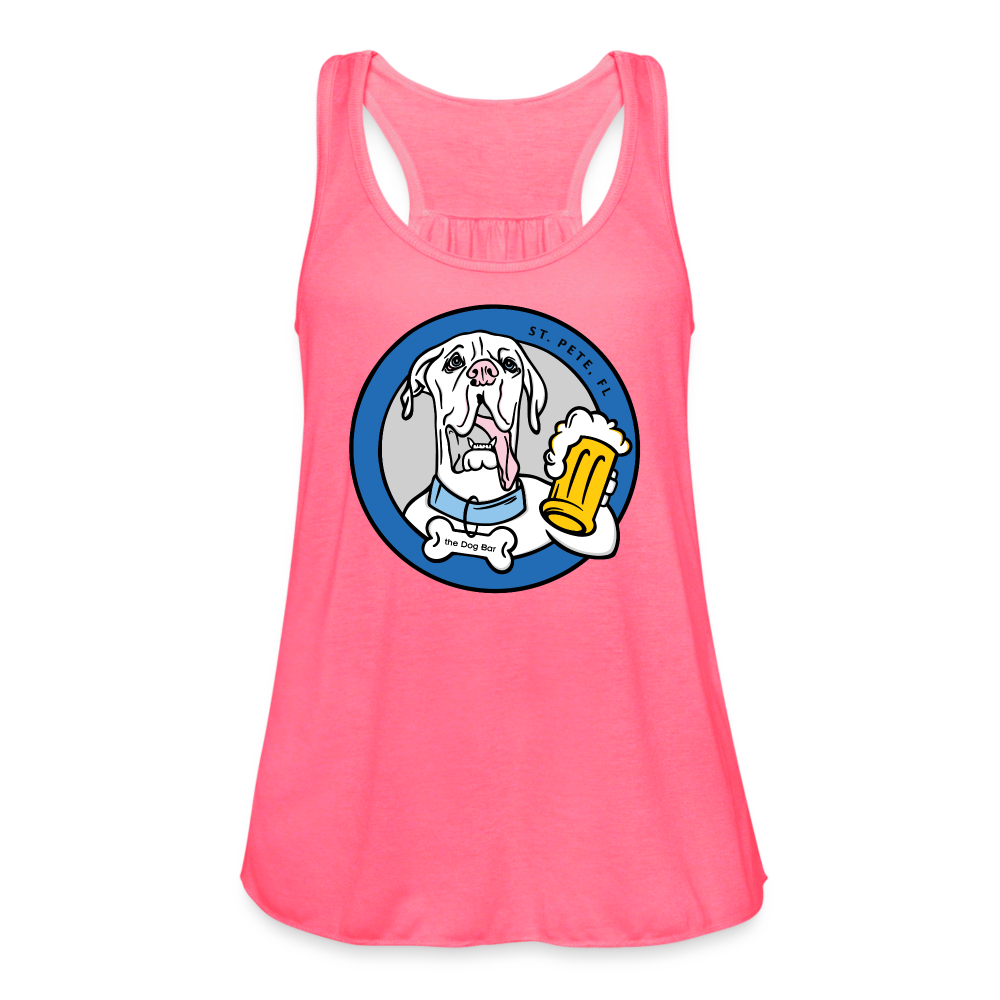 Dog Bar St. Pete - Flowy Tank - neon pink