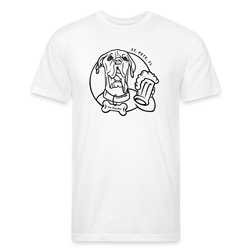 DB Outline Logo - Unisex Tee - white