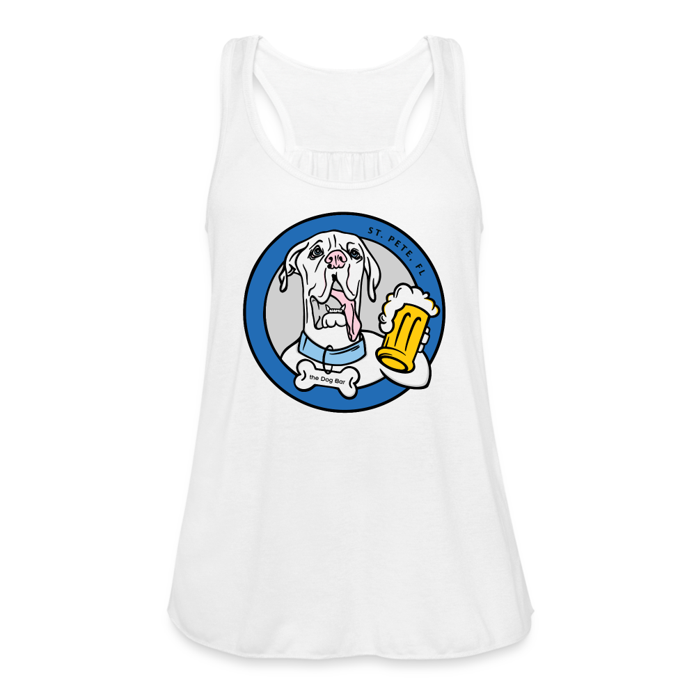Dog Bar St. Pete - Flowy Tank - white