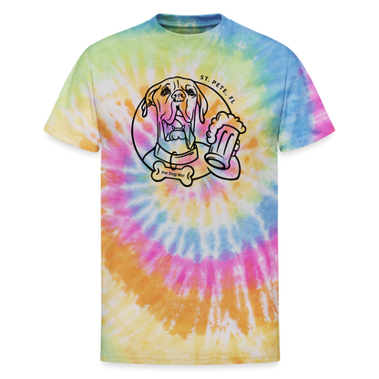 DB Logo - Unisex Tie Dye Tee - rainbow