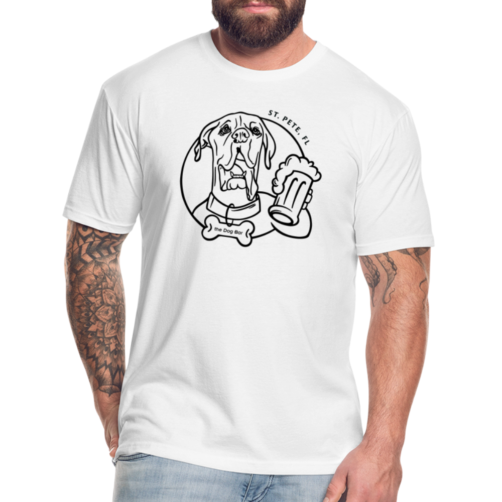 DB Outline Logo - Unisex Tee - white