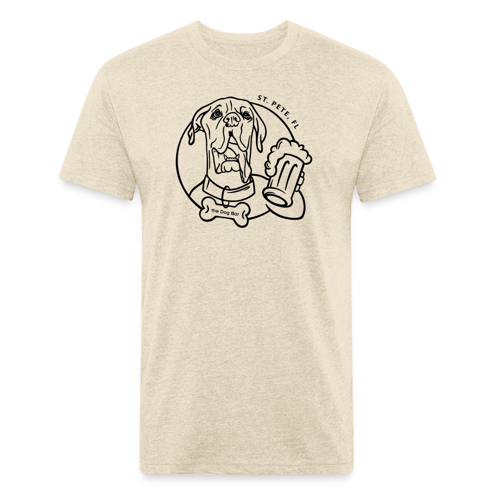 DB Outline Logo - Unisex Tee - heather cream