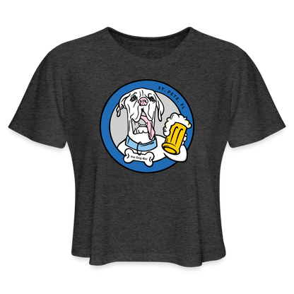 Dog Bar St. Pete - Crop Tee - deep heather