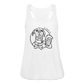 Dog Bar Line Logo - Flowy Tank - white