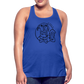 Dog Bar Line Logo - Flowy Tank - royal blue