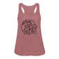 Dog Bar Line Logo - Flowy Tank - mauve