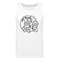 Dog Bar Line Logo - Unisex Tank - white