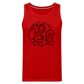 Dog Bar Line Logo - Unisex Tank - red